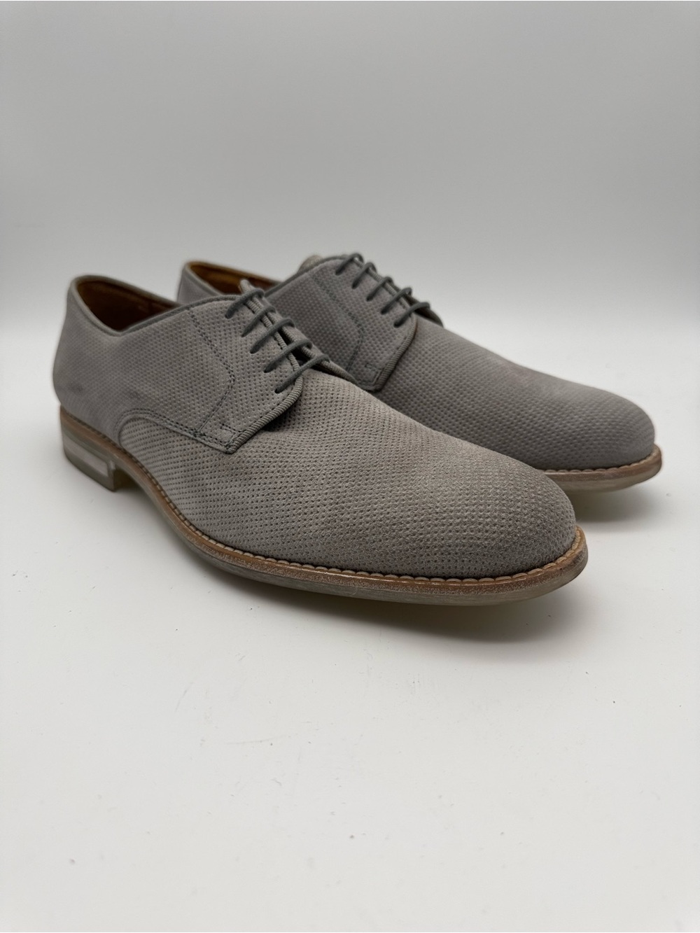 BRAND NEW Kenneth Cole New York ‘Right Time’ Oxfords Gray Suede Men’s Size 10 M